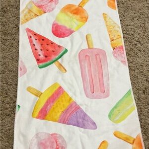 Colorful Ice Cream and Popsicle Dish Towel